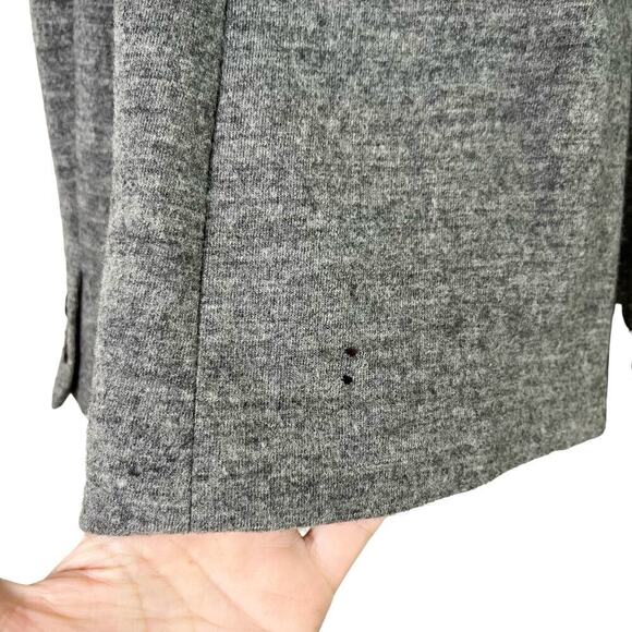 J.Crew Benny Double Breasted Wool Blazer in Heather Gray Unlined, Size 4 - Picture 10 of 14